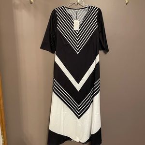 NWT easy fit, light weight full length dress
